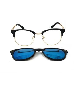 Ochelari de soare si protectie calculator uVision Ayden, Clip ON inclus, Blue & Gold