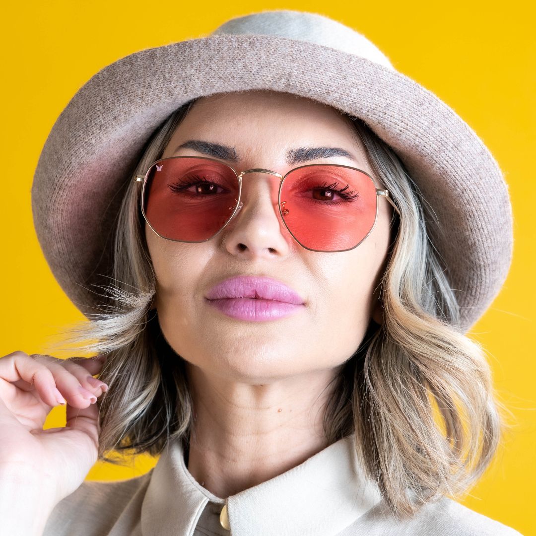 Ochelari de soare, uVision Mood Pink Gold, lentile polarizate PolarVision - imagine 2