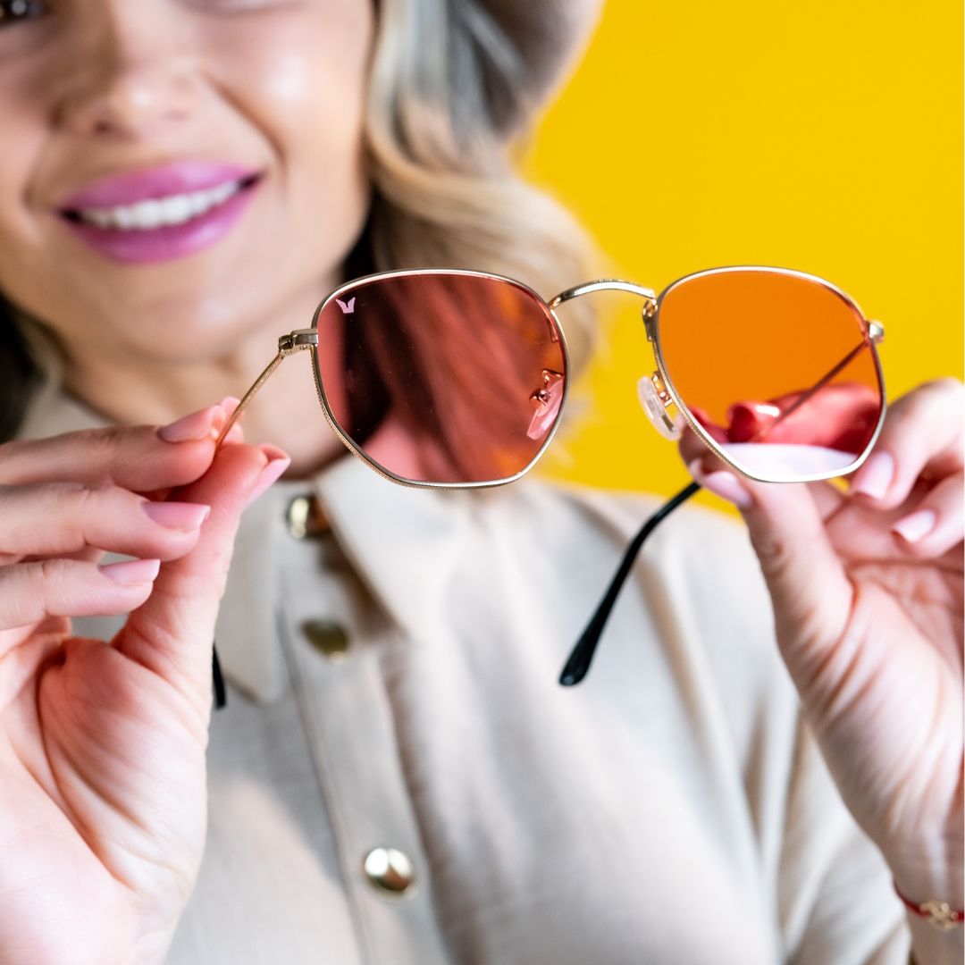 Ochelari de soare, uVision Mood Pink Gold, lentile polarizate PolarVision - imagine 6