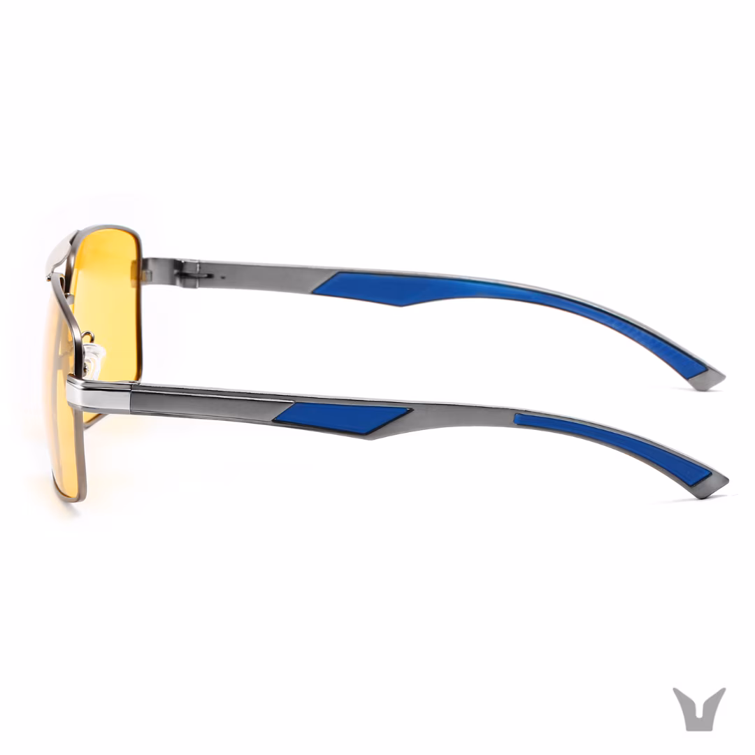 Ochelari uVision™ Bruno Cromatic, lentile PolarVision, polarizate, moto, schi, tenis, rama din aluminiu si magneziu, Gri platinat - imagine 3