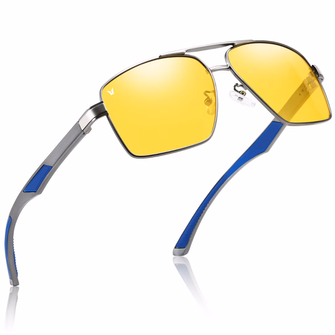 Ochelari uVision™ Bruno Cromatic, lentile PolarVision, polarizate, moto, schi, tenis, rama din aluminiu si magneziu, Gri platinat - imagine 5