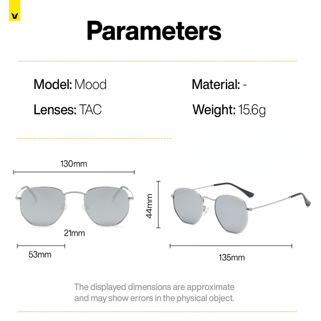 Ochelari de soare, uVision Mood All Silver , PolarVision, UNISEX - imagine 3